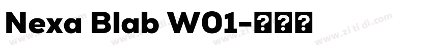 Nexa Blab W01字体转换